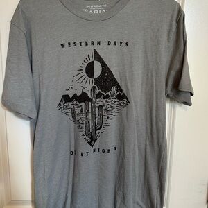 Gray Graphic T-Shirt - Western Days Design
